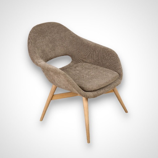 Vintage Shell Lounge Chair von Miroslav Navratil, 1960er Jahre, Tschechoslowakei