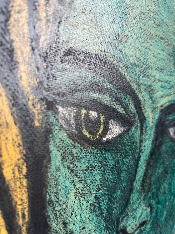 Rudi Pillen - Retrato – Pinturas y dibujos, Wood (photo 3 of 8)