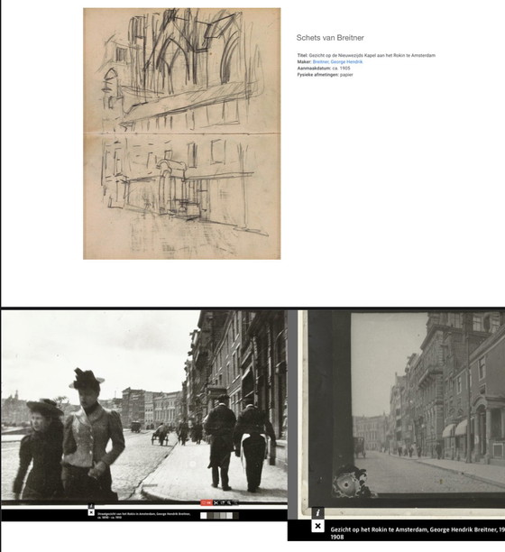 Image 1 of Amsterdam Rokin - Breitner Studie - M.H. Mackenzie