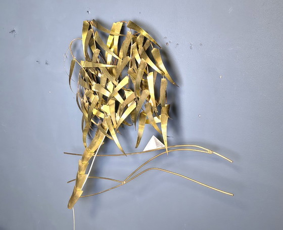 Image 1 of Lampada da parete a forma di palma di Daniel D'Haeseleer, anni '70