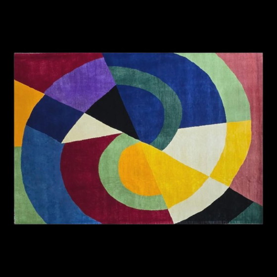 Alfombra Diagonale de Sonia Delaunay – Lana tejida a mano sobre algodón, 190 x 260 cm – Wool (photo 5 of 9)