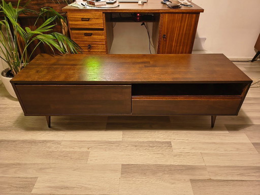 Mid-century modern TV cabinet | oak