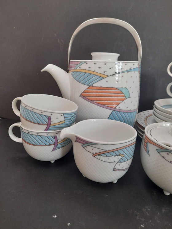 Service a petit déjeuner Rosenthal Dorothy Hafner / Tapio Wirkkala, Vaisselle, Porcelaine, Multicolore (photo 2 sur 7)