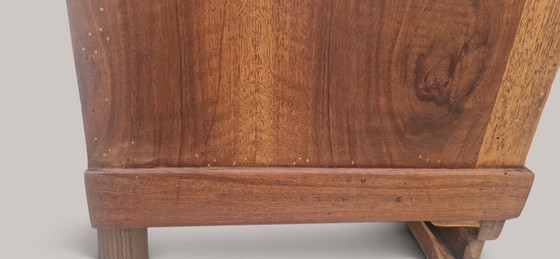 Mobile Art Déco - Legno di noce e marmo grigio - Circa 1930, Credenze, Beige (foto 13 di 15)