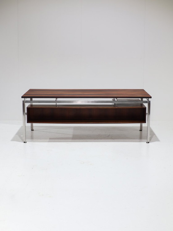 Zeldzaam Bureau Poul Kjaerholm Staal Palissander Deens Jaren '50 – Wood (photo 3 of 23)
