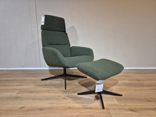 Modelo de exposición - Sillón reclinable Montel Ergo Plus - Verde - Hocker