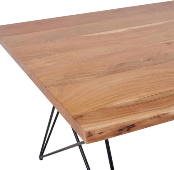 Image 1 of Tavolo da pranzo in legno di acacia per 6 persone