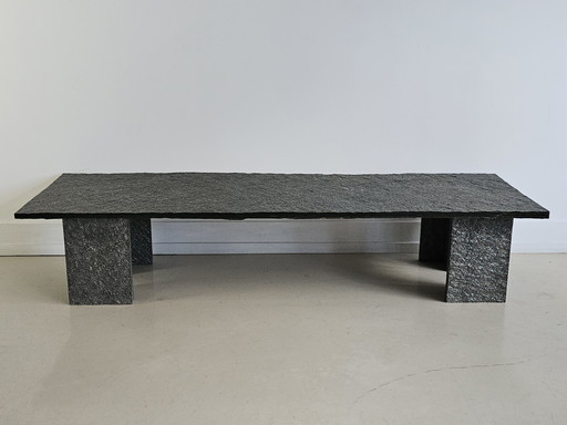 Vintage slate coffee table