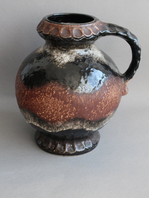 DÜMLER & BREIDEN Fat Lava Henkelvase WGP 1002/25 1960s large and heavy marked