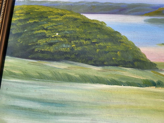 Original Oil Paint, Traditional Painting, Landscape Motive, Himmelbjerget., Paintings & Drawings, Canvas (photo 8 of 11)