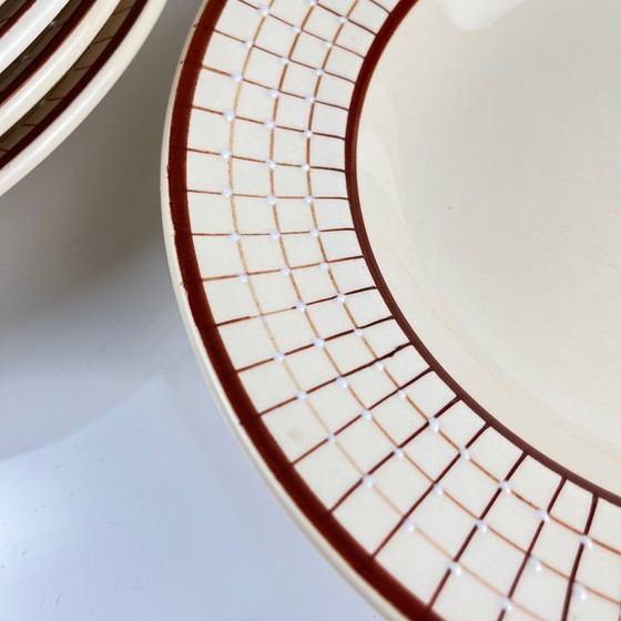 Image 1 of Set of 6 Longchamp soup plates, "Colmar" model