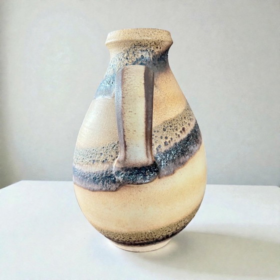 Image 1 of Vintage Fat Lava Jug by Scheurich – West Germany Ceramic in Brown | Mid Century Design Model: 671-30