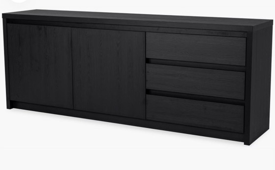 Mooi houten dressoir in zwart met nerf – Lamulux, Wood (photo 14 of 15)