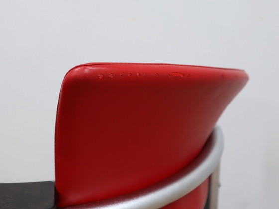 Image 1 of Italienische Bank im postmodernen Design der 1990er Jahre in Schwarz und Rot