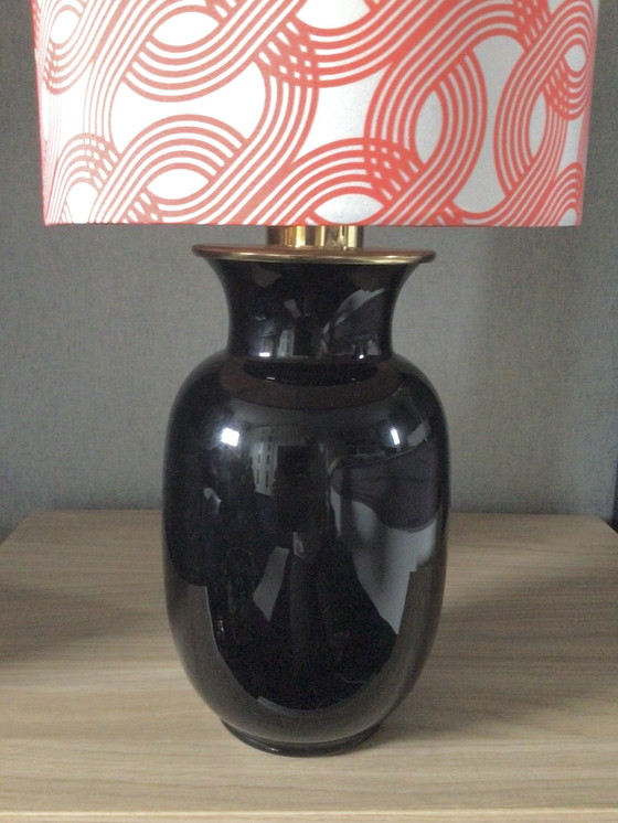 Image 1 of Lampe de table italienne vintage en verre de Murano