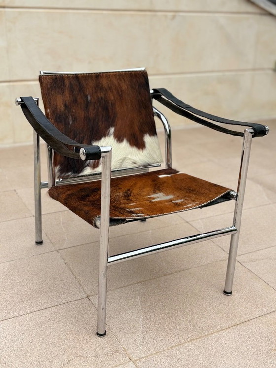 LC1 Basculant Sessel Design Le Corbusier – Verstellbarer relaxsessel, Calfskin (photo 3 of 7)
