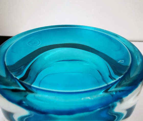 Image 1 of Bicchieri di Murano, Deserto. Turchese. Design Pop art 1980