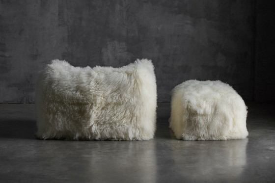 Image 1 of Fauteuil et ottoman Le Bambole de Mario Bellini pour B&B Italia, Italie, années 1970