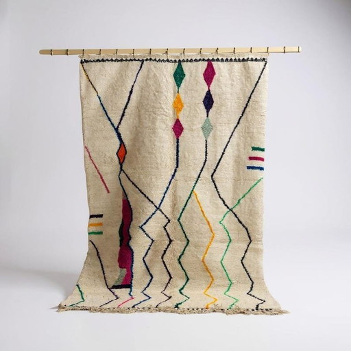 Alfombra bereber multicolor de 240 cm x 150 cm. – vloerkleden en tapijten, Wool
