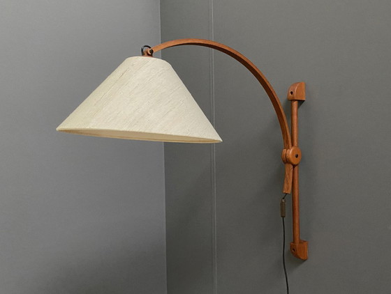 Image 1 of Teak-Wandleuchte von Domus Denmark aus den 1970er Jahren