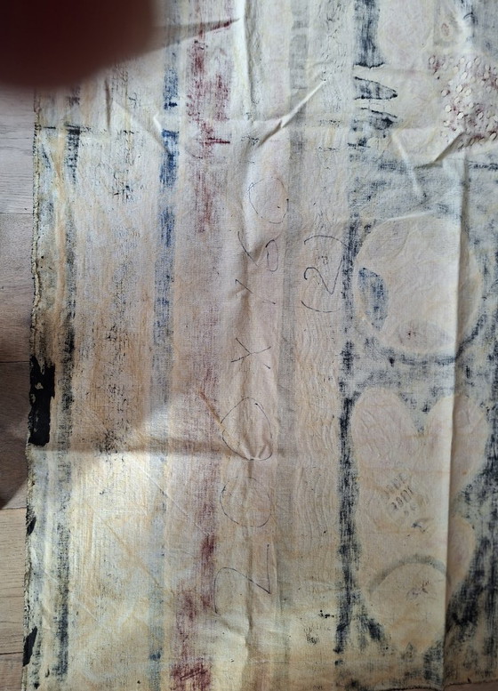 Image 1 of Stammes-Wandbehang, handbemalt und gestempelt, Simbabwe