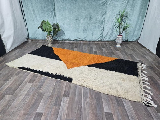 Image 1 of Alfombra bereber tradicional hecha a mano, 100 cm x 300 cm