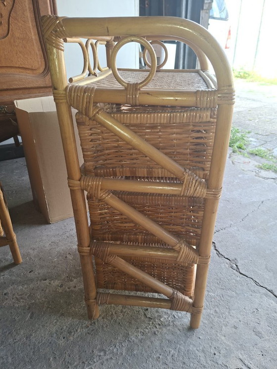 Bohemian Vintage Set – Opbergkast, Rattan, Bamboo (photo 9 of 15)