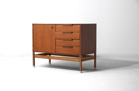 Consolle architettonica di Pieter de Bruyne, 1960, Al Meubel, Credenze, Legno, Marrone, Mid Century Modern (foto 12 di 15)