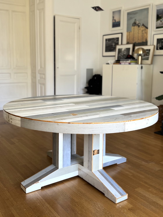 Image 1 of Piet Hein Eek round canteen table (2019)