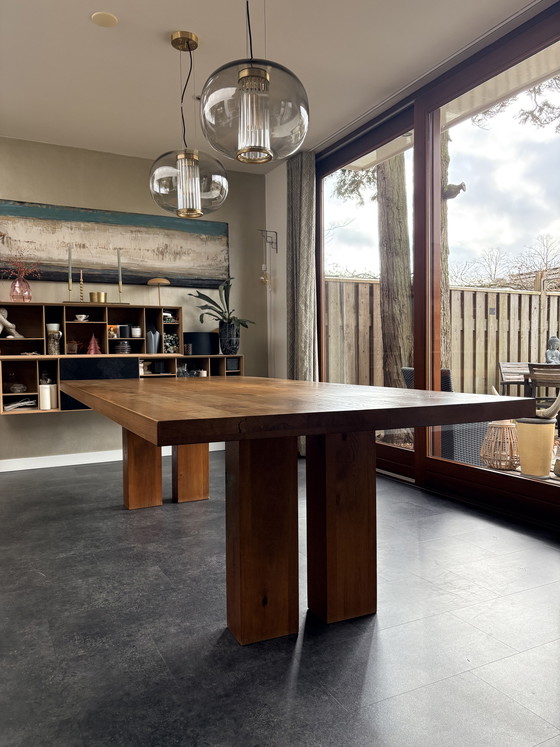 Image 1 of Diseño holandés DD Para mesa de roble 260x120