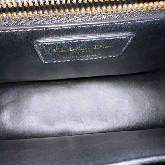 Image 1 of DIOR 30 MONTAIGNE - SMOOTH CALFSKIN BLACK GOLDEN HARDWARE WITH STRAP