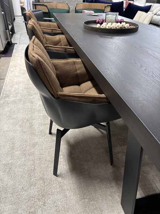 B&B Italia Husk Swivel Dining Chairs fabric cat. Astro