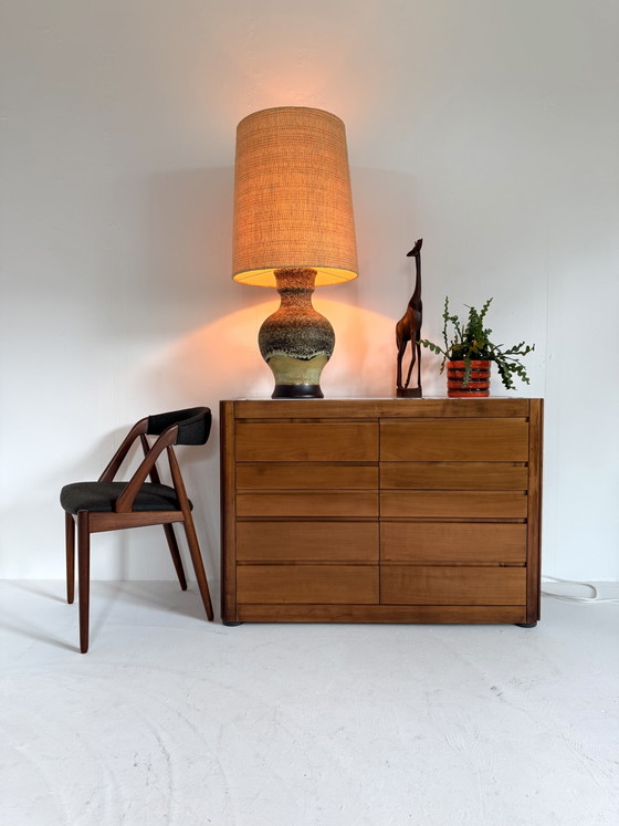 Image 1 of Vintage XL ceramic fat lava table lamp, West Germany ‘60