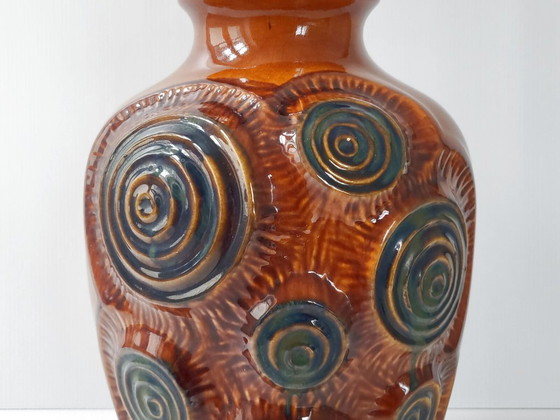 Image 1 of MAGNIFICENT VINTAGE GERMAN CERAMIC LAMP BASE 1960s BAY KERAMIK 60S 1960S