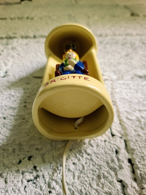 Image 1 of Ein Paar Nachtlichter aus Keramik - Frankreich 50er Jahre Volkskunst