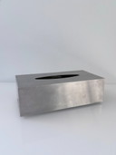Metall-Taschentuchboxhalter, silberfarben