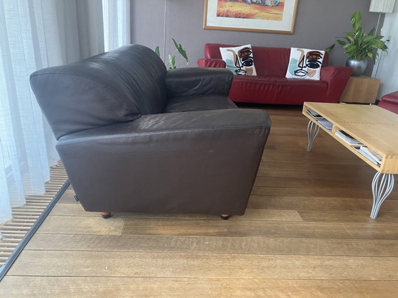 Bruin Leren Corvette Bank – Montis, 2 zitsbanken, Leather (photo 4 of 5)