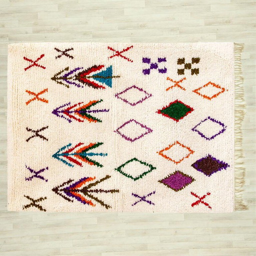 Tappeto berbero marocchino decorato in lana, 250/150 cm – vloerkleden en tapijten, Wool (photo 2 of 8)