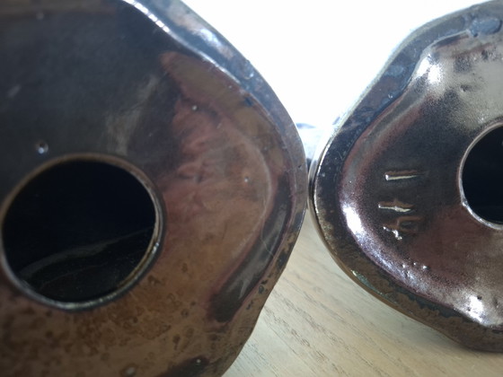 Image 1 of Paartje Vintage Ceramidi Vallauris Kandelaars – Jaren '50
