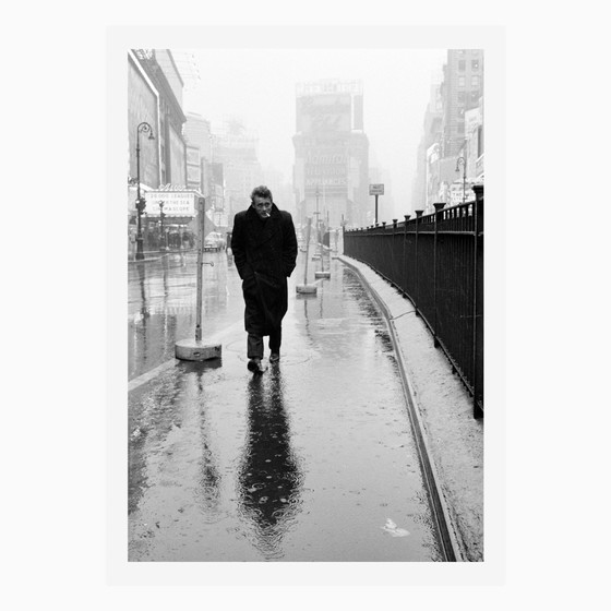 Image 1 of 1x Impresión artística: James Dean, Times Square, 1955