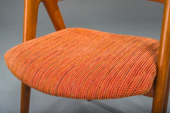 Image 1 of Dänische Kompass-Esszimmerstühle von Kai Kristiansen, 1960er Jahre, Satz 4