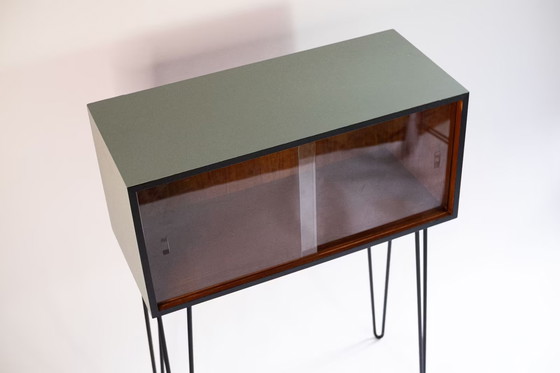 Image 1 of Mid - Century Modern display cabinet - Sage Green