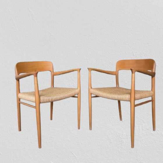 Image 1 of Satz von 8 Stühlen Niels Moller für Mollers Mobelfabrik