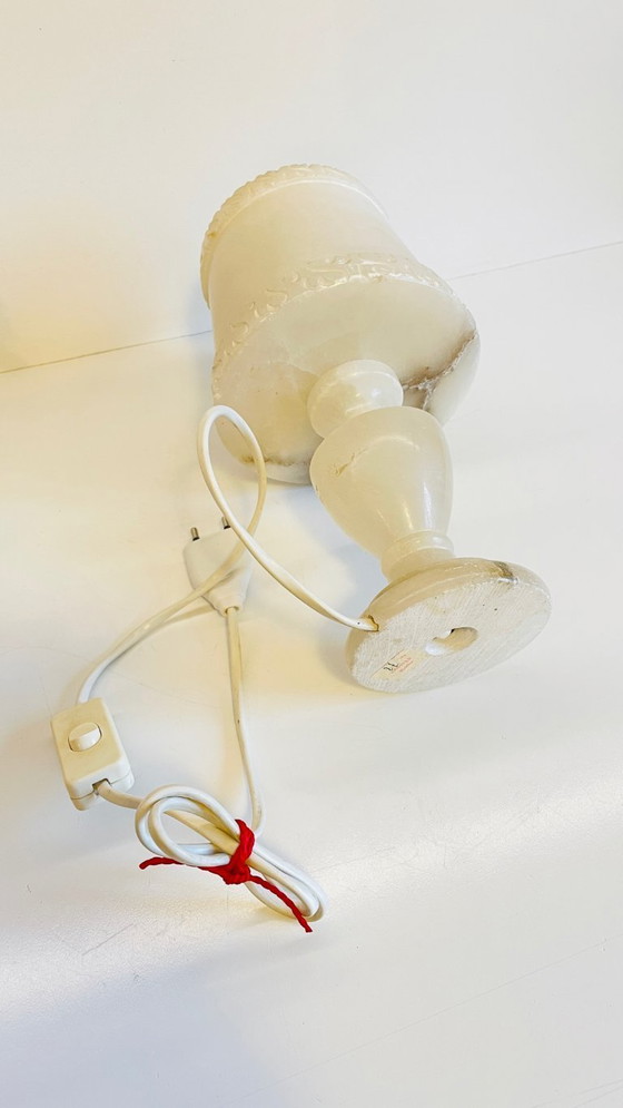 Image 1 of Geometrische albasten lamp, jaren 70