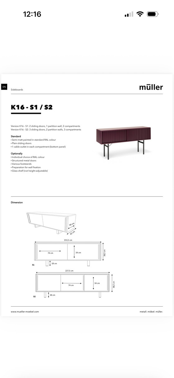 Image 1 of Mueble para TV Muller K16-S1