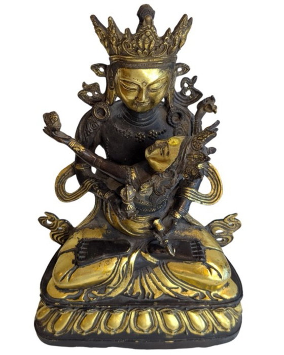 Yab-Yum tantrique vintage en bronze doré – Circa 1960 – Objets déco, Gold (photo 9 of 13)
