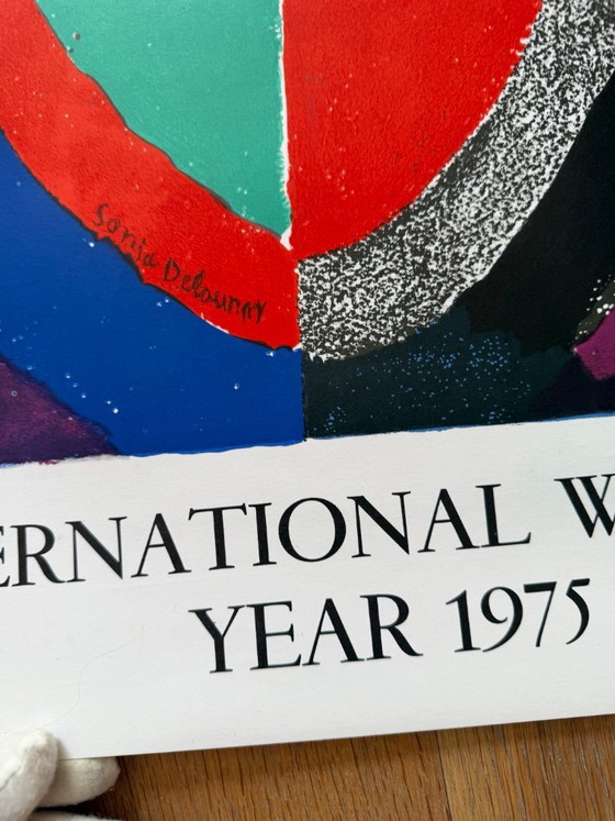 Image 1 of Sonia Delaunay (1885–1979), UNESCO, Année internationale de la femme (1975), lithographie Mourlot, imprimée en France