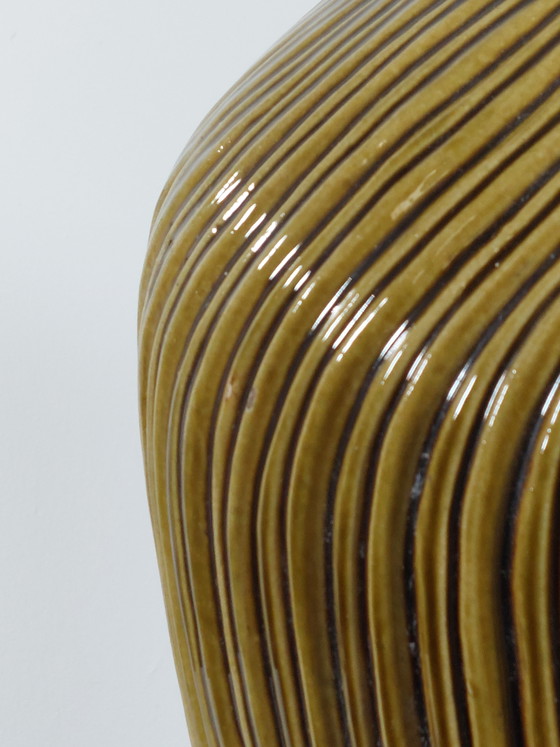 Image 1 of Large yellow vintage ceramic floor vase, Carstens Tönnieshof