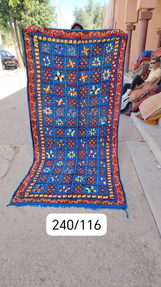 Image 1 of Handgeknoopt Berber kleed wol 240x116cm
