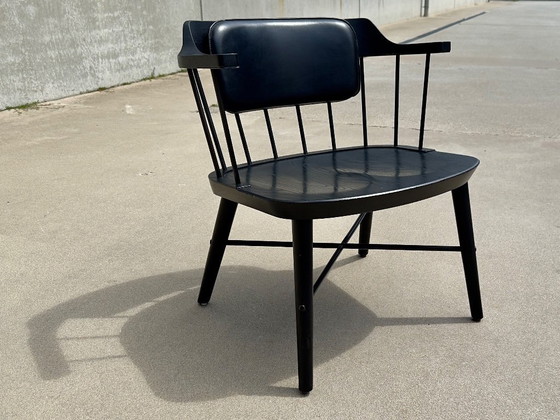 Image 1 of Ensemble de 2 fauteuils Stellar Works Exchange en chêne noir